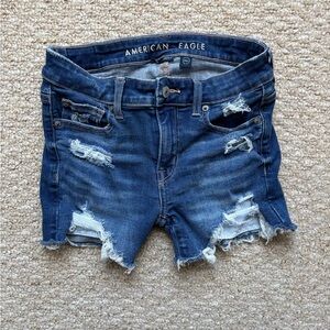 American Eagle Outfitters Midi Denim Shorts